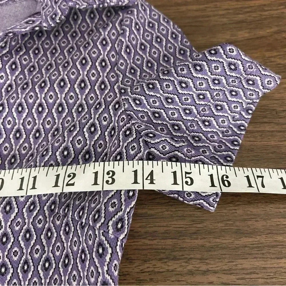 🌟Zara Lilac Geometric Print Open Back Bodysuit Size  XS NWOT - Picture 8 of 11